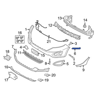 Ford OE - Front Left Bumper Trim