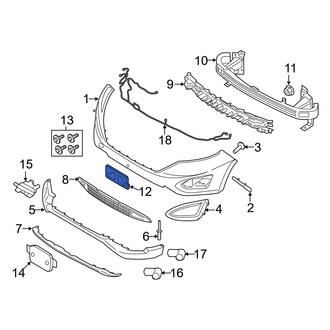 Ford OE - Front License Plate Bracket