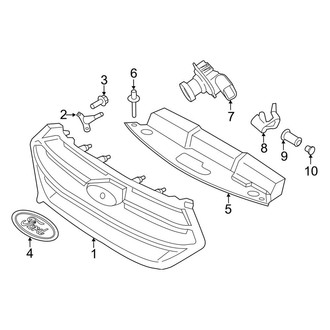 Ford OE - Front Bumper & Grille - Grille & Components (Sport)