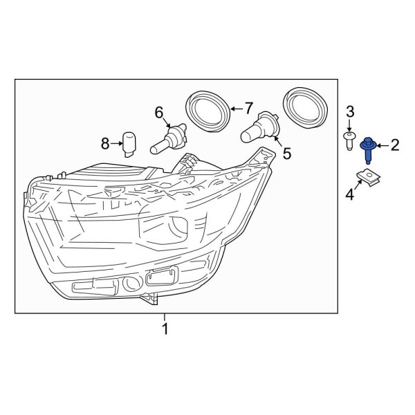 Headlight Mounting Bolt