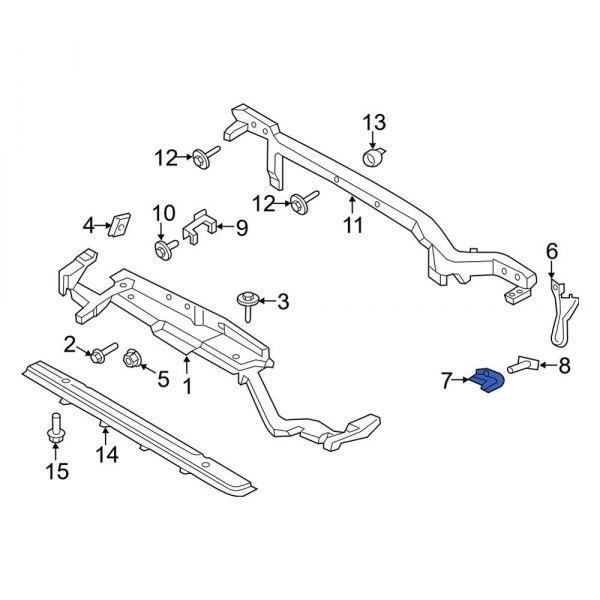 Radiator Support Tie Bar Bracket