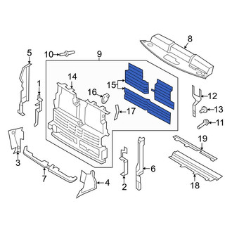 Ford OE - Front Forward Radiator Support Air Deflector