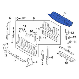 Ford OE - Front Radiator Support Access Cover