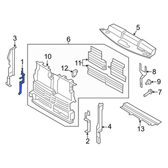 Ford OE - Front Right Radiator Support Air Deflector
