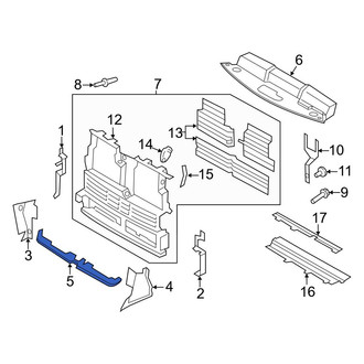 Ford OE - Front Lower Radiator Support Air Deflector