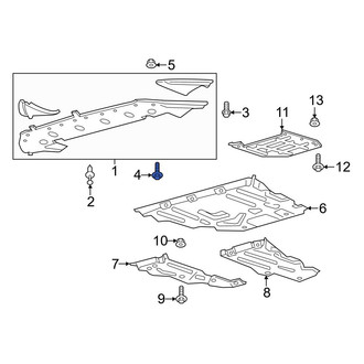 Ford OE - Radiator Support Splash Shield Screw