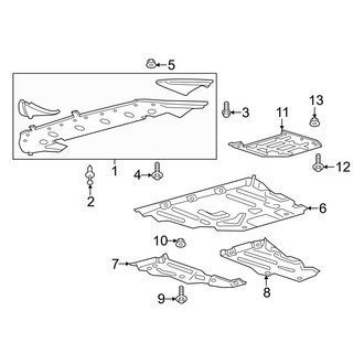 Ford OE - Radiator Support - Under Cover & Splash Shields