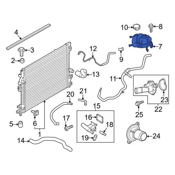 Engine Coolant Reservoir