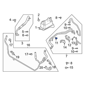 Ford OE - Transmission Oil Cooler Line Clip