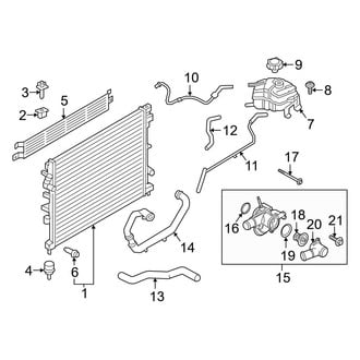 Ford OE - Cooling - Radiator & Components (3.5L)