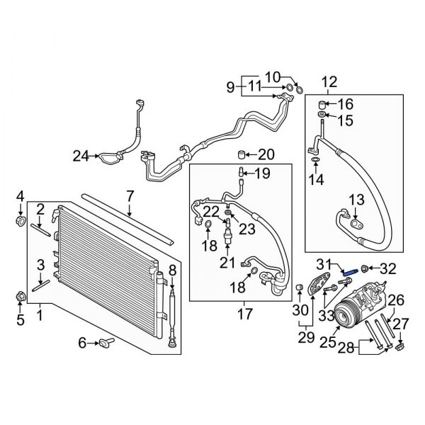 A/C Compressor Stud