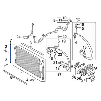 Ford OE - Lower A/C Condenser Seal