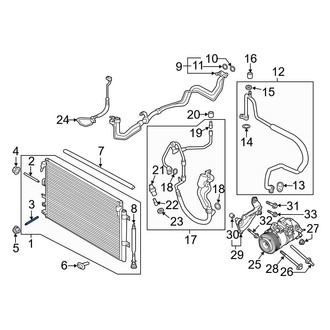 Ford OE - Lower A/C Condenser Stud