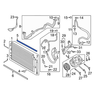 Ford OE - Lower A/C Condenser Seal