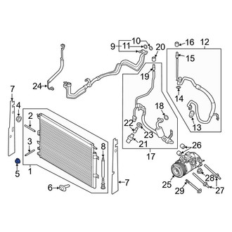 Ford OE - Lower A/C Condenser Nut