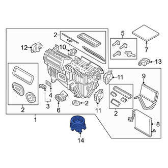 Ford OE - HVAC Blower Motor Assembly