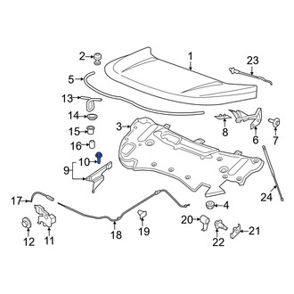 Ford OE - Hood Hinge Cover Clip