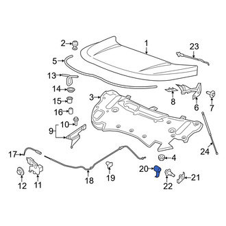 Ford OE - Front Hood Release Handle