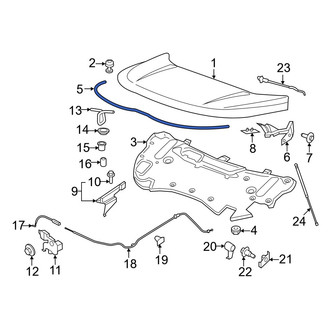 Ford OE - Front Hood Seal