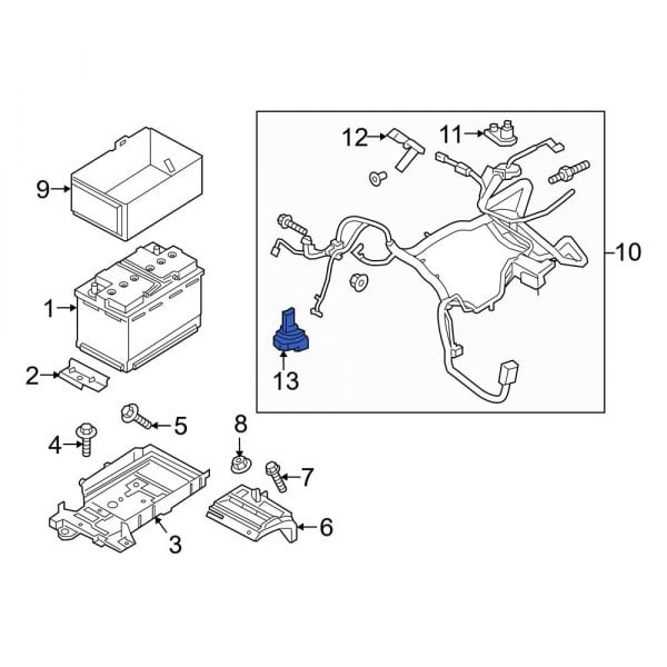 Ford OE BT4Z14B357B - Lower Battery Temperature Sensor