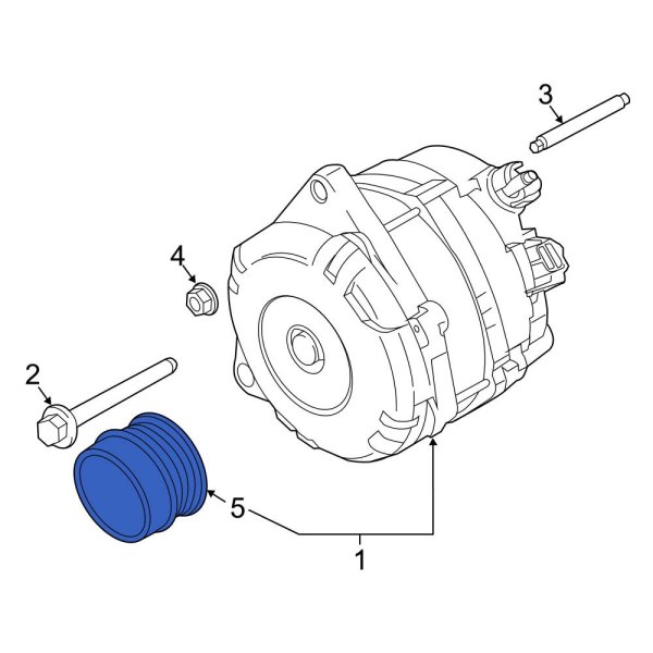 Ford OE FT4Z10344D Alternator Pulley