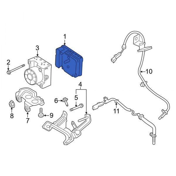 Ford OE F2GZ2C219G ABS Control Module