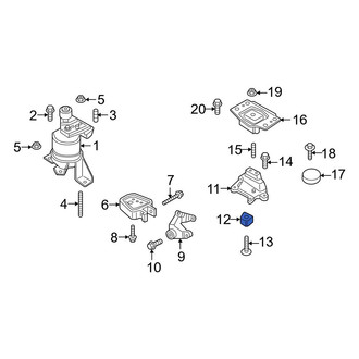 Ford OE - Lower Engine Mount Isolator