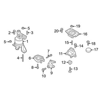 Ford OE - Engine / Transaxle - Engine & Transmission Mounting (2.0L)