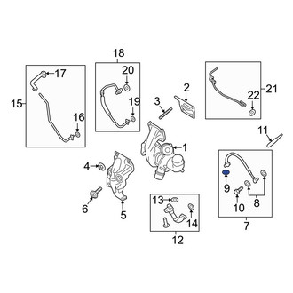 Ford OE - Turbocharger Oil Line Gasket