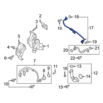 Ford OE - Turbocharger Coolant Line