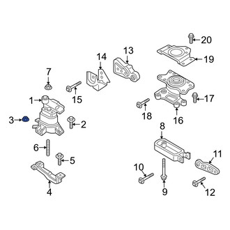 Ford OE - Lower Engine Mount Nut