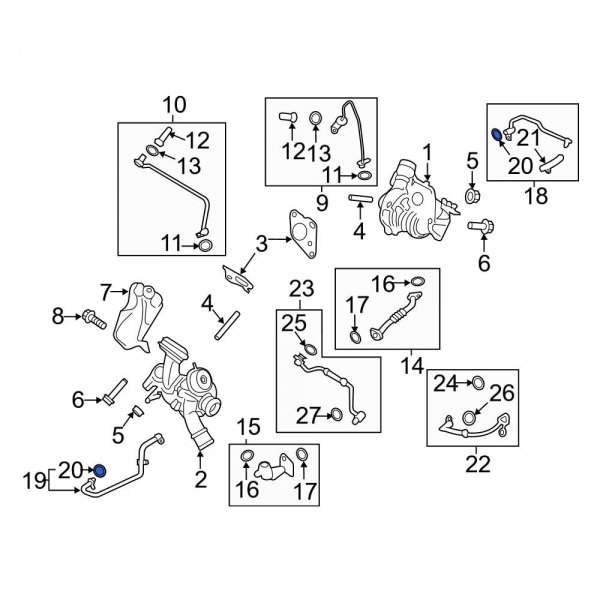 Turbocharger Coolant Line Gasket