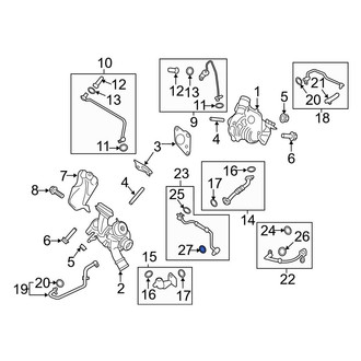 Ford OE - Left Inner Turbocharger Coolant Line Gasket
