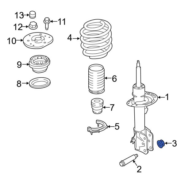 Suspension Strut Nut