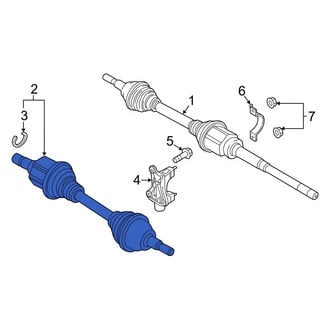 Ford OE - Front Left CV Axle Assembly