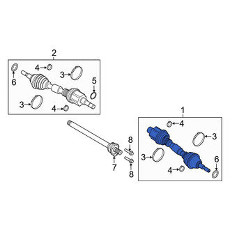 Ford OE - Front Right CV Axle Assembly