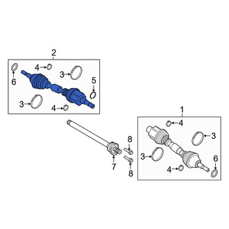Ford OE - Front Left CV Axle Assembly