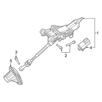 Ford OE - Steering Column Assembly (Manual Tilt/Slide, With Electronic Lock), (SE / SEL / Sport / Titanium)