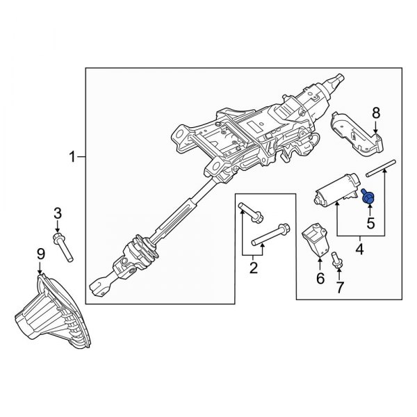 Steering Column Tilt Motor Screw