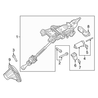 Ford OE - Steering Column Assembly (Power Tilt/Slide, W/O Electronic Lock), (Sport / Titanium)