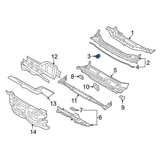 Ford OE - Cowl Cover Clip