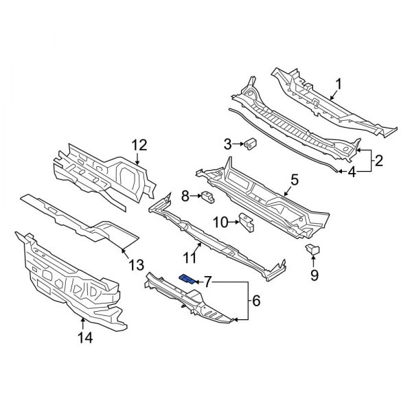 Cowl Reinforcement Bracket