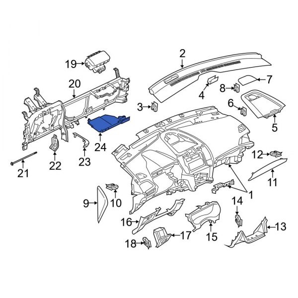 Ford OE EM2Z5801670AA - Firewall Insulator