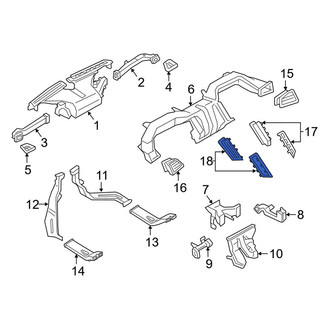 Ford OE - Front Left Inner Dashboard Air Vent