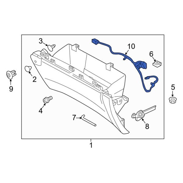 Ford OE FT4Z14413B Front Glove Box Light Socket