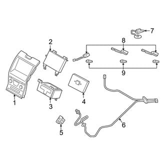 Ford OE - Instrument Panel - Sound System (Receiver & Controls, With Sync III)