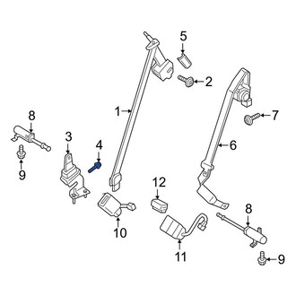 Ford OE - Seat Belt Lap and Shoulder Belt Bolt