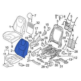 Ford OE - Front Right Seat Back Cushion