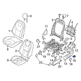 Ford OE - Front Left Seat Track Adjust Handle