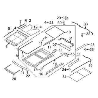 Ford OE - Roof - Sunroof (SEL / Sport / Titanium)